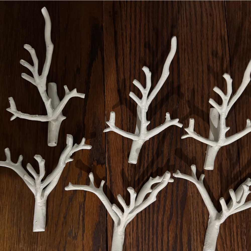 Urban Outfitters Metal Branch Wall Hooks. Set of 6.